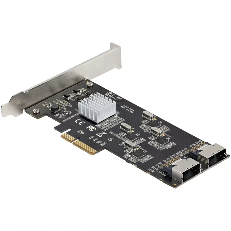 StarTech.com 8 prievadų SATA PCIe kortelė – PCI Express 6Gbps SATA plėtinio adapteris su 4 valdikliais – SATA PCIe valdiklio kortelė – PCI-e x4 Gen 2 į SATA III – SATA HDD/SSD