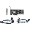 StarTech.com 8 prievadų SATA PCIe kortelė – PCI Express 6Gbps SATA plėtinio adapteris su 4 valdikliais – SATA PCIe valdiklio kortelė – PCI-e x4 Gen 2 į SATA III – SATA HDD/SSD