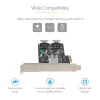 StarTech.com 8 prievadų SATA PCIe kortelė – PCI Express 6Gbps SATA plėtinio adapteris su 4 valdikliais – SATA PCIe valdiklio kortelė – PCI-e x4 Gen 2 į SATA III – SATA HDD/SSD