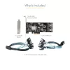 StarTech.com 8 prievadų SATA PCIe kortelė – PCI Express 6Gbps SATA plėtinio adapteris su 4 valdikliais – SATA PCIe valdiklio kortelė – PCI-e x4 Gen 2 į SATA III – SATA HDD/SSD