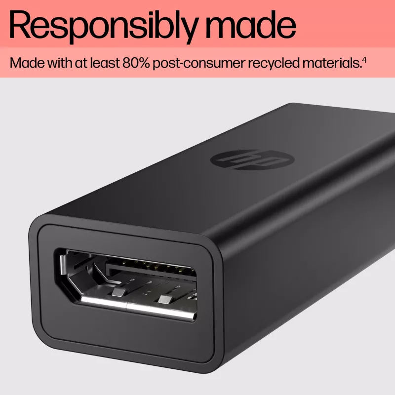 HP USB-C į DisplayPort adapteris G2, 0,12 m, DisplayPort, USB Type-C, Moteriškas, Vyriškas, 7680 x 4320 pikselių