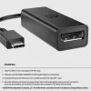 HP USB-C į DisplayPort adapteris G2, 0,12 m, DisplayPort, USB Type-C, Moteriškas, Vyriškas, 7680 x 4320 pikselių