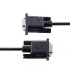 StarTech.com 3 m RS232 Serial Null Modem kabelis, kryžminis kabelis su aliuminio-mylaro ekranavimu, DB9 COM prievadas, moteriškas į vyrišką, juodas