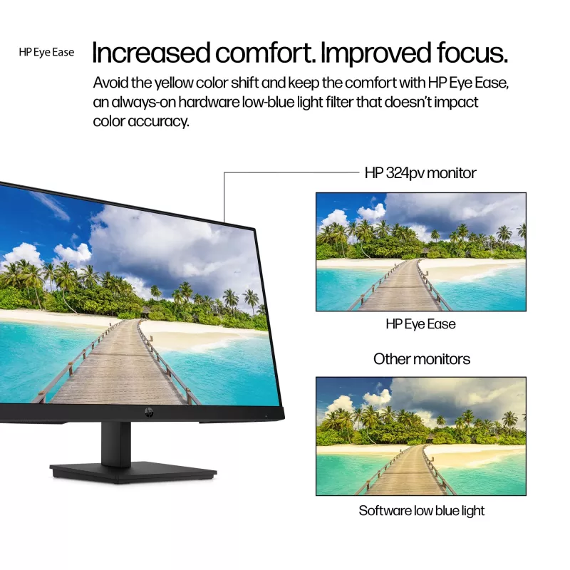HP Series 3 Pro 23.8 colio FHD monitorius - 324pv, 60,5 cm (23,8 colio), 1920 x 1080 pikselių, Full HD, LCD, 5 ms, juodas