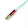 StarTech.com 2m (6,6 pėdų) LC/UPC į LC/UPC OM3 daugiamodis šviesolaidinis kabelis, pilnas dupleksas 50/125µm, 100G, maži nuostoliai, LSZH šuoliukas