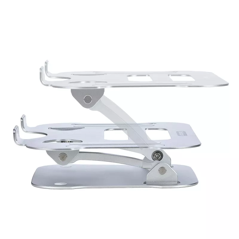 StarTech.com Laptop Stovas Ant Stalo, Ergonomiškas Reguliuojamo Aukščio, Aliuminis, Nešiojamas, Išlaiko Iki 10 kg, Sulankstomas Laikiklis
