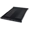 StarTech.com ADJSHELF 1U serverių spintos lentyna su ventiliacija ir reguliuojamu gyliu, 19 col., 80 kg (175 lb), montavimo gylis 480–960 mm (19,5–38 col.), 70 cm (27,5 col.) gylio, juodos spalvos