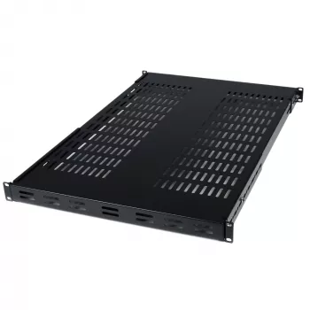 StarTech.com 1U reguliuojamo gylio ventiliuojama lentyna serverio stovui - 175 svarų - 19,5-38 colių reguliuojamas montavimo gylis universali lentyna 19 colių AV/tinklo įrangos stovui - 27,5 colio gylio