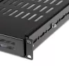 StarTech.com 1U reguliuojamo gylio ventiliuojama lentyna serverio stovui - 175 svarų - 19,5-38 colių reguliuojamas montavimo gylis universali lentyna 19 colių AV/tinklo įrangos stovui - 27,5 colio gylio