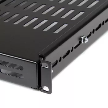 StarTech.com 1U reguliuojamo gylio ventiliuojama lentyna serverio stovui - 175 svarų - 19,5-38 colių reguliuojamas montavimo gylis universali lentyna 19 colių AV/tinklo įrangos stovui - 27,5 colio gylio