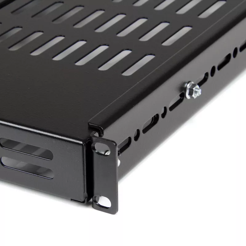 StarTech.com 1U reguliuojamo gylio ventiliuojama lentyna serverio stovui - 175 svarų - 19,5-38 colių reguliuojamas montavimo gylis universali lentyna 19 colių AV/tinklo įrangos stovui - 27,5 colio gylio