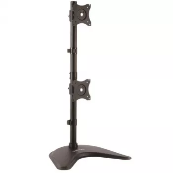 StarTech.com stovas dviem monitoriams – vertikalus, laisvai pastatomas, 10 kg, 33 cm (13 col.), 68,6 cm (27 col.), 100 x 100 mm, juodas