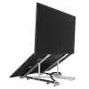 Targus AWU100205GL stovas nešiojamam kompiuteriui su 4 USB prievadų šakotuvu, 25,4–39,6 cm (10–15,6 colio), sidabro spalvos