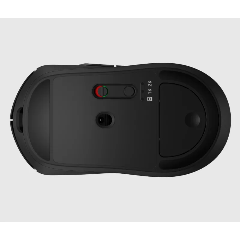 HP 700 belaidė įkraunama pelė, ambidekstrinė, RF belaidis + Bluetooth, 6000 DPI, juoda