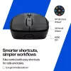 HP 700 belaidė įkraunama pelė, ambidekstrinė, RF belaidis + Bluetooth, 6000 DPI, juoda