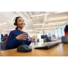 HP 700 belaidė įkraunama pelė, ambidekstrinė, RF belaidis + Bluetooth, 6000 DPI, juoda