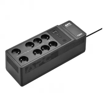APC Back-UPS 1050VA/600W nepertraukiamo maitinimo šaltinis, montuojamas ant grindų ar sienos, 230V, 8x prancūziški/belgiški lizdai, USB A+C prievadas, keičiama baterija