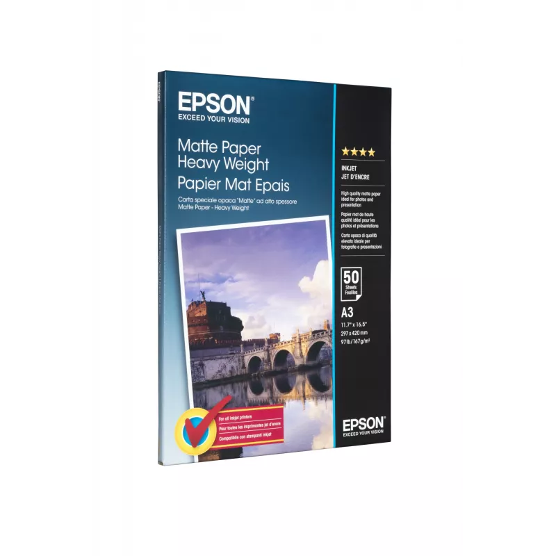 Epson matinis popierius Heavy Weight, A3, 167 g/m², 50 lapų
