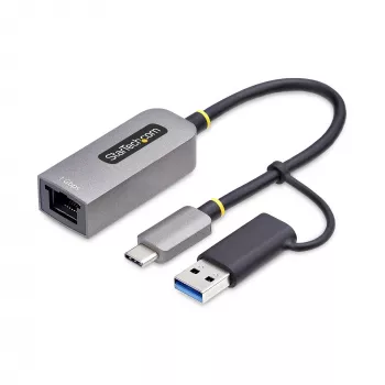 StarTech.com USB-C į Ethernet adapteris su USB-A jungtimi, 10/100/1000Mbps, USB 3.0 į Gigabit Ethernet tinklo adapteris, 15 cm laidu, USB GbE adapteris