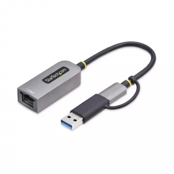 StarTech.com USB-C į Ethernet adapteris su USB-A jungtimi, 10/100/1000Mbps, USB 3.0 į Gigabit Ethernet tinklo adapteris, 15 cm laidu, USB GbE adapteris