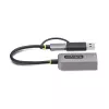 StarTech.com USB-C į Ethernet adapteris su USB-A jungtimi, 10/100/1000Mbps, USB 3.0 į Gigabit Ethernet tinklo adapteris, 15 cm laidu, USB GbE adapteris