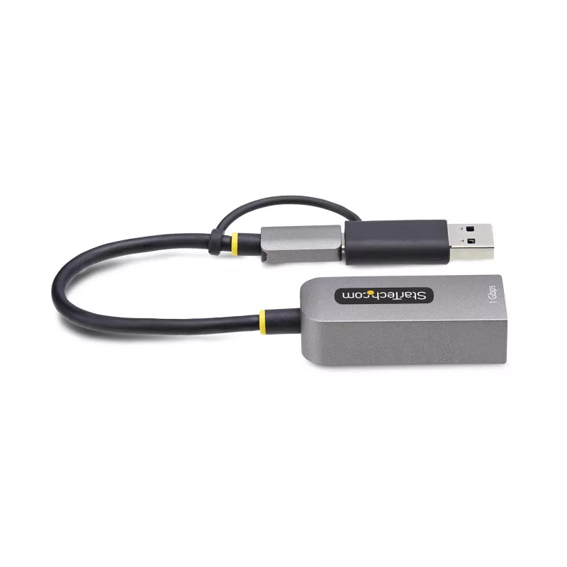 StarTech.com USB-C į Ethernet adapteris su USB-A jungtimi, 10/100/1000Mbps, USB 3.0 į Gigabit Ethernet tinklo adapteris, 15 cm laidu, USB GbE adapteris