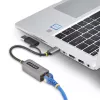 StarTech.com USB-C į Ethernet adapteris su USB-A jungtimi, 10/100/1000Mbps, USB 3.0 į Gigabit Ethernet tinklo adapteris, 15 cm laidu, USB GbE adapteris