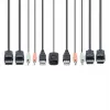 StarTech.com 2 prievadų dviejų monitorių DisplayPort kabelių KVM jungiklis, 4K 60Hz, kompaktiškas KVM su 1,5 m integruotais USB-A / DisplayPort / garso kabeliais, maitinamas iš USB, su nuotoliniu mygtuku / sparčiaisiais klavišais