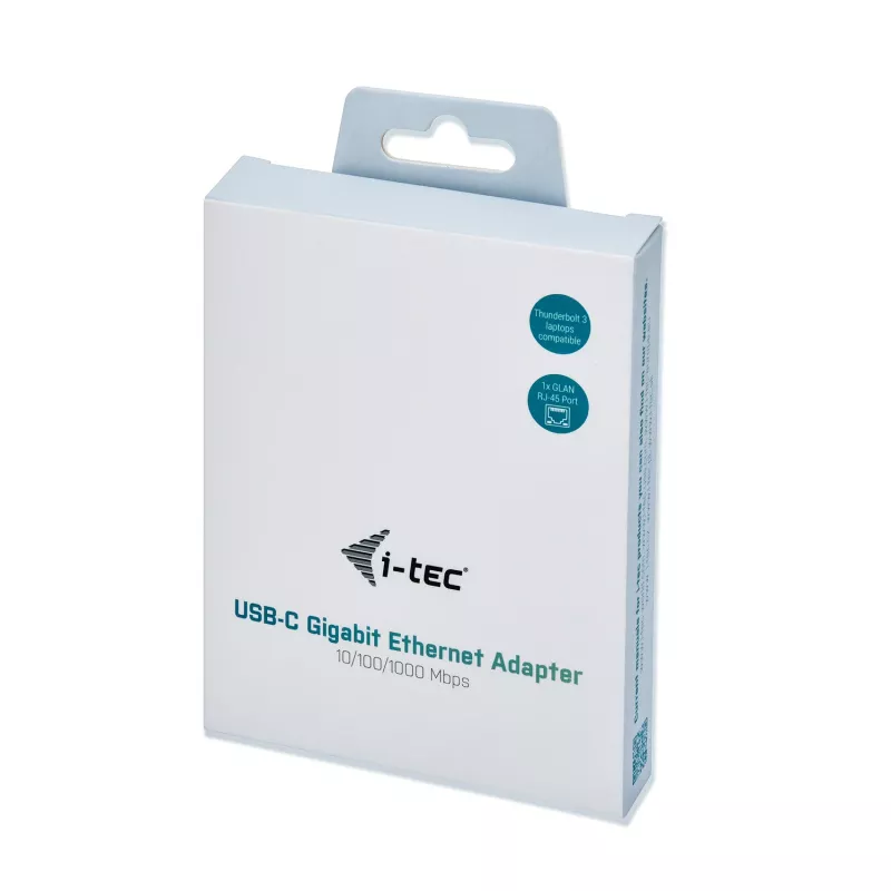 i-tec Metal USB-C Gigabit Ethernet Adapter, laidinis, USB Type-C, Ethernet, 1000 Mbit/s, pilka