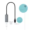 i-tec Metal USB-C Gigabit Ethernet Adapter, laidinis, USB Type-C, Ethernet, 1000 Mbit/s, pilka