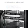 StarTech.com 2U ventiliuojama serverio lentyna – universali konsolinė lentyna 19 colių tinklo įrangos stovui ir spintai, tvirto plieno, atlaiko iki 23 kg, 16 colių gylio, juoda