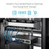 StarTech.com 2U ventiliuojama serverio lentyna – universali konsolinė lentyna 19 colių tinklo įrangos stovui ir spintai, tvirto plieno, atlaiko iki 23 kg, 16 colių gylio, juoda