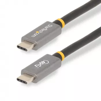 StarTech.com 3ft (1m) USB4 kabelis, USB-IF sertifikuotas USB-C kabelis, 40 Gbps, USB Type-C duomenų perdavimo kabelis, 100W galios tiekimas, 8K 60Hz, suderinamas su Thunderbolt 4/3/USB 3.2
