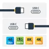 StarTech.com 3ft (1m) USB4 kabelis, USB-IF sertifikuotas USB-C kabelis, 40 Gbps, USB Type-C duomenų perdavimo kabelis, 100W galios tiekimas, 8K 60Hz, suderinamas su Thunderbolt 4/3/USB 3.2