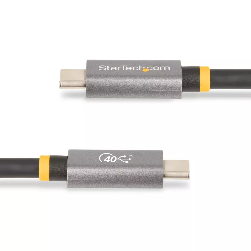 StarTech.com 3ft (1m) USB4 kabelis, USB-IF sertifikuotas USB-C kabelis, 40 Gbps, USB Type-C duomenų perdavimo kabelis, 100W galios tiekimas, 8K 60Hz, suderinamas su Thunderbolt 4/3/USB 3.2