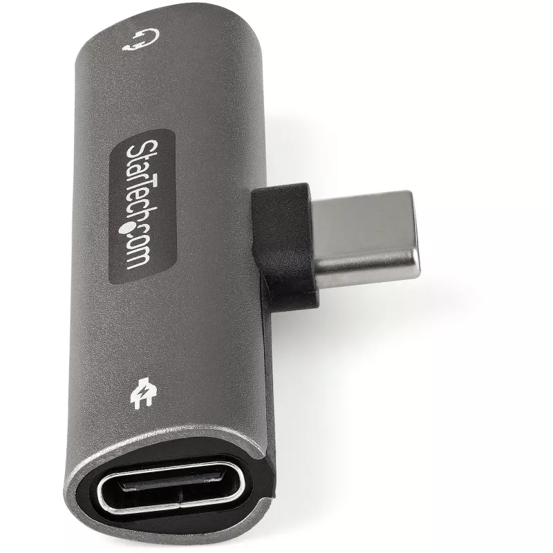 StarTech.com CDP235APDM USB-C garso ir krovimo adapteris su 3,5 mm TRRS ausinių lizdu ir 60 W USB-C Power Delivery, skirtas telefonui/planšetei/nešiojamajam kompiuteriui