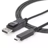 StarTech.com USB-C į DisplayPort 1.4 laidas, 1,8 m – 8K 60Hz, HBR3, HDR, DSC, USB Type-C į DP 1.4 Alt Mode adapteris, suderinamas su Thunderbolt 3