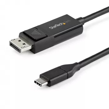 StarTech.com 6,6 pėdų (2 m) USB-C į DisplayPort 1.2 laidas 4K 60Hz – dvikryptis DP į USB-C arba USB-C į DP atvirkštinis vaizdo adapterio laidas – HBR2/HDR – USB Type C / Thunderbolt monitoriaus laidas