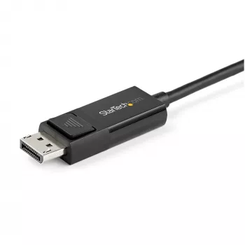 StarTech.com 6,6 pėdų (2 m) USB-C į DisplayPort 1.2 laidas 4K 60Hz – dvikryptis DP į USB-C arba USB-C į DP atvirkštinis vaizdo adapterio laidas – HBR2/HDR – USB Type C / Thunderbolt monitoriaus laidas
