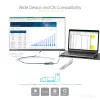StarTech.com USB-C į DisplayPort adapteris – 8K/4K 60Hz USB-C į DisplayPort 1.4 adapteris – USB Type-C į DP monitoriaus vaizdo keitiklis – veikia su Thunderbolt 3 – su 12 colių ilgu pritvirtintu kabeliu