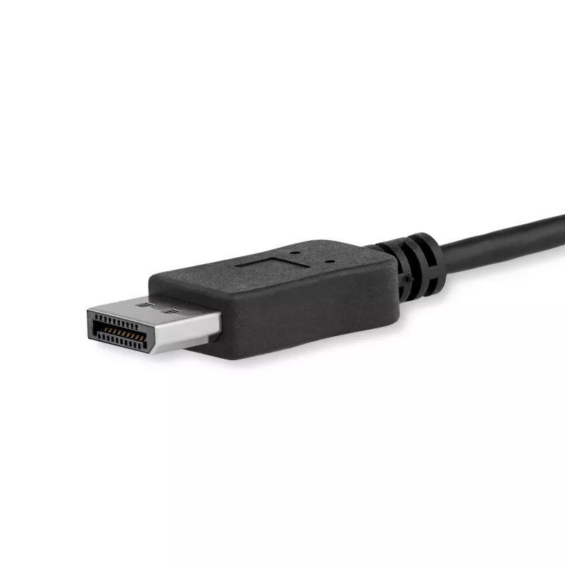 StarTech.com 1 m USB-C į DisplayPort 1.2 laidas 4K 60Hz - USB-C į DisplayPort adapterio laidas - HBR2 - USB Type-C DP Alt Mode į DP monitoriaus vaizdo laidas - veikia su Thunderbolt 3 - juodas