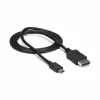 StarTech.com 1 m USB-C į DisplayPort 1.2 laidas 4K 60Hz - USB-C į DisplayPort adapterio laidas - HBR2 - USB Type-C DP Alt Mode į DP monitoriaus vaizdo laidas - veikia su Thunderbolt 3 - juodas