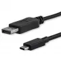 StarTech.com USB-C į DisplayPort 1.2 laidas 1,8 m 4K 60Hz – USB-C į DisplayPort adapterio laidas HBR2 – USB Type-C DP Alt Mode prie DP monitoriaus vaizdo laidas – suderinamas su Thunderbolt 3 – juoda