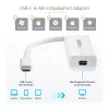 StarTech.com USB-C į Mini DisplayPort adapteris - 4K 60Hz - Baltas - USB 3.1 Type-C į Mini DP adapteris - Atnaujinta versija CDP2MDPEC