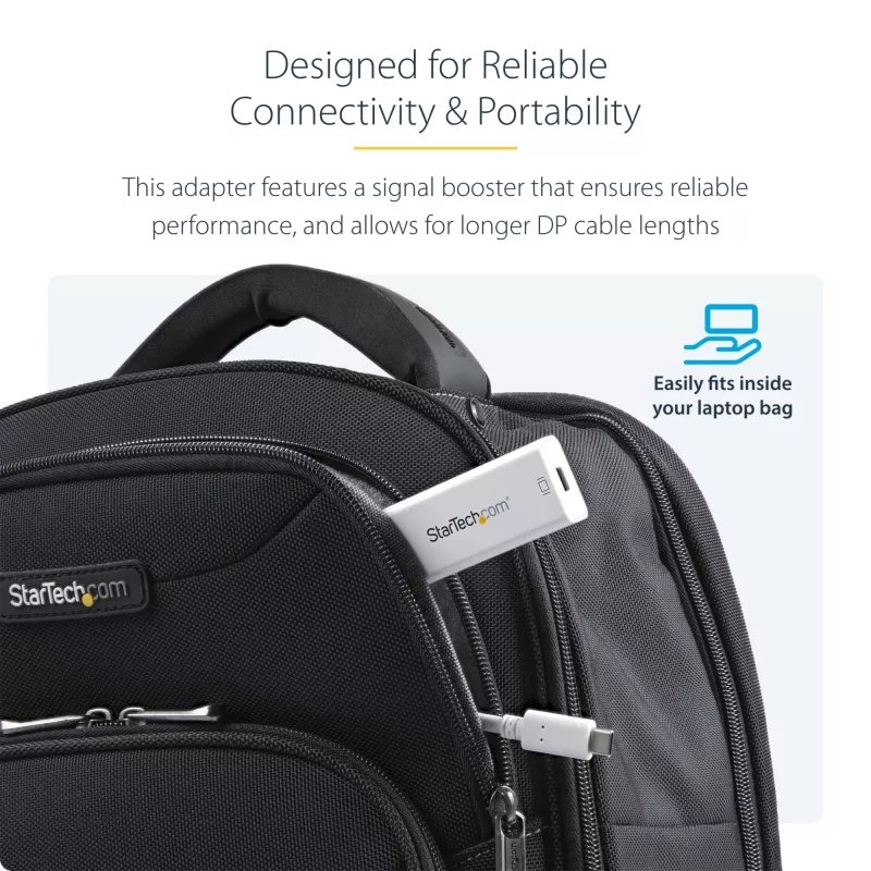 StarTech.com USB-C į Mini DisplayPort adapteris - 4K 60Hz - Baltas - USB 3.1 Type-C į Mini DP adapteris - Atnaujinta versija CDP2MDPEC