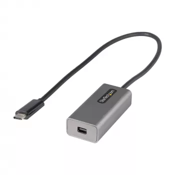 StarTech.com USB-C į Mini DisplayPort adapteris - 4K 60Hz USB-C į mDP adapteris - USB Type-C į Mini DP monitorių - vaizdo keitiklis - veikia su Thunderbolt 3 - 12 colių ilgio laidas - atnaujinta CDP2MDP versija