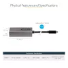 StarTech.com USB-C į Mini DisplayPort adapteris - 4K 60Hz USB-C į mDP adapteris - USB Type-C į Mini DP monitorių - vaizdo keitiklis - veikia su Thunderbolt 3 - 12 colių ilgio laidas - atnaujinta CDP2MDP versija