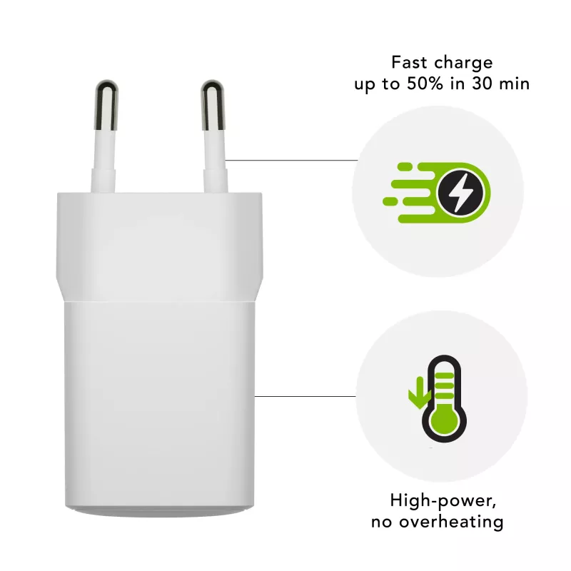 dbramante1928 re-charge Pro - EU sieninis įkroviklis - USB-C 30W