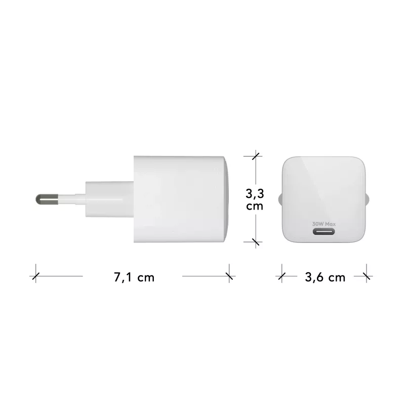 dbramante1928 re-charge Pro - EU sieninis įkroviklis - USB-C 30W