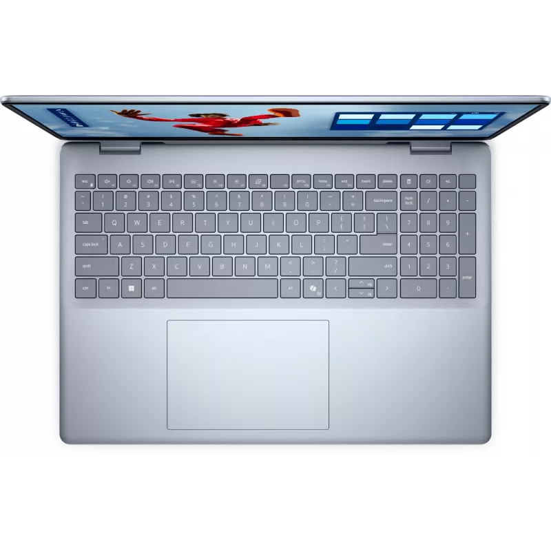 Nešiojamas kompiuteris DELL 16 Plus DB16250 Intel Core Ultra 7 258V 40,6 cm (16 colių) Liečiamas Full HD+ 32 GB LPDDR5x-SDRAM 1 TB SSD Wi-Fi 7 (802.11be) Windows 11 Pro Mėlynas
